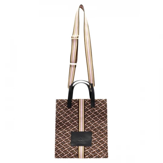 Foto van product CODELLO Shopper bruin / rosa / zwart