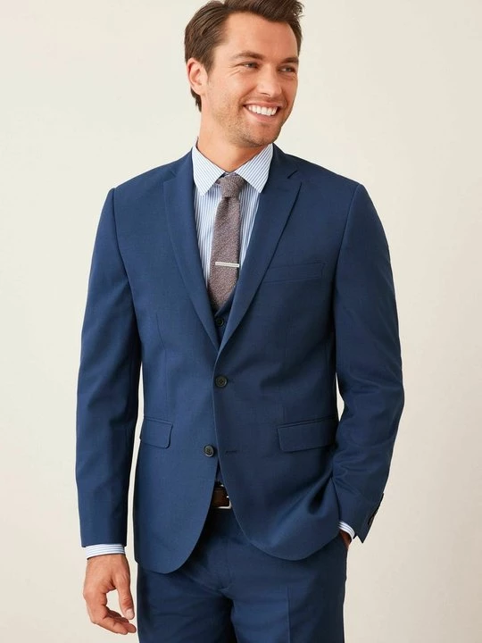Foto van product Colbert Next blauw gemêleerd