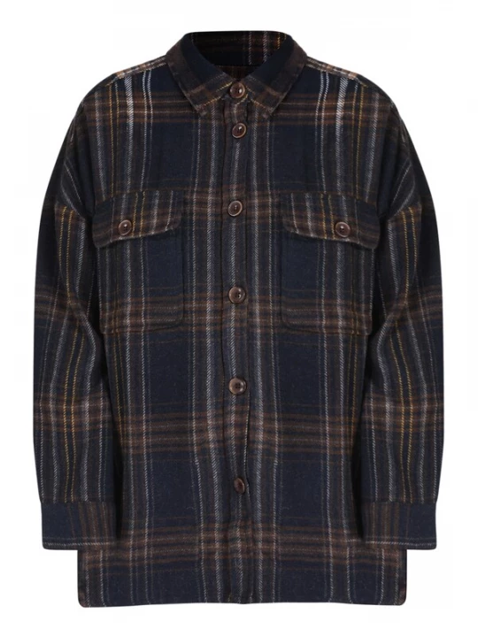 Foto van product Colin's Blouse marine / bruin / geel / wit