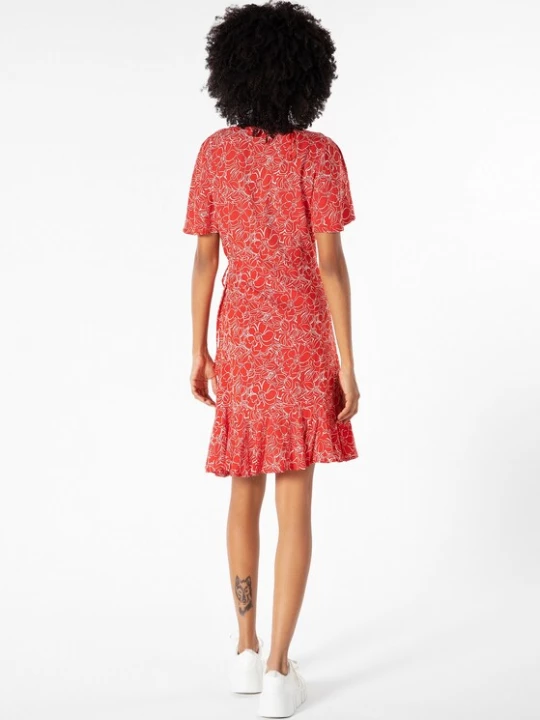 Foto van product Colin's Zomerjurk rood / wit