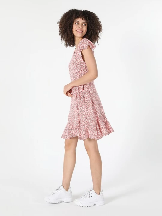 Foto van product Colin's Zomerjurk rood / wit
