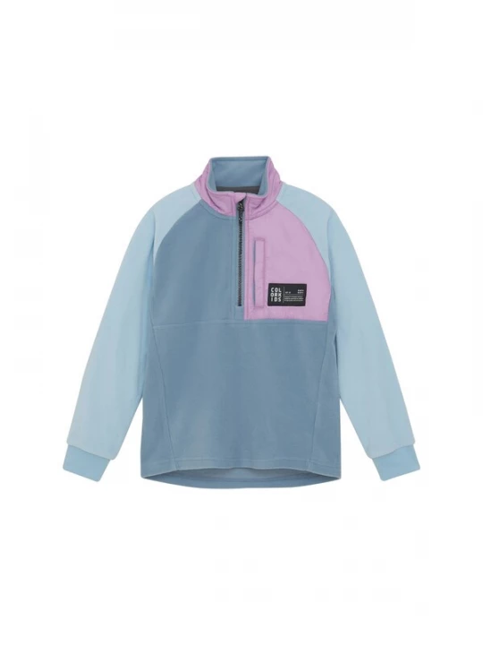 Foto van product COLOR KIDS Fleece jas duifblauw / lichtblauw / orchidee