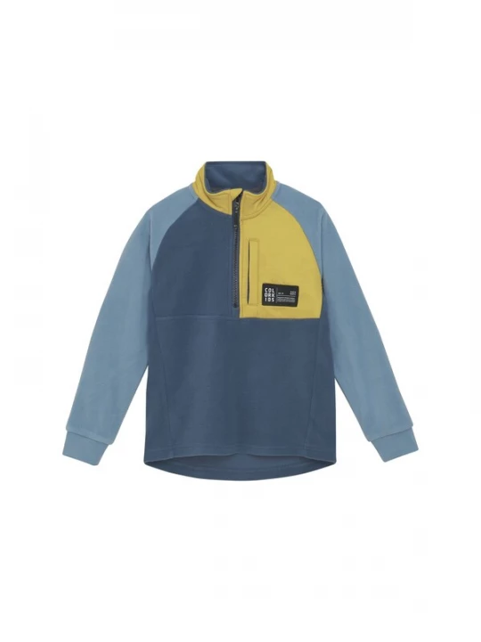 Foto van product COLOR KIDS Fleece jas marine / donkerblauw / geel