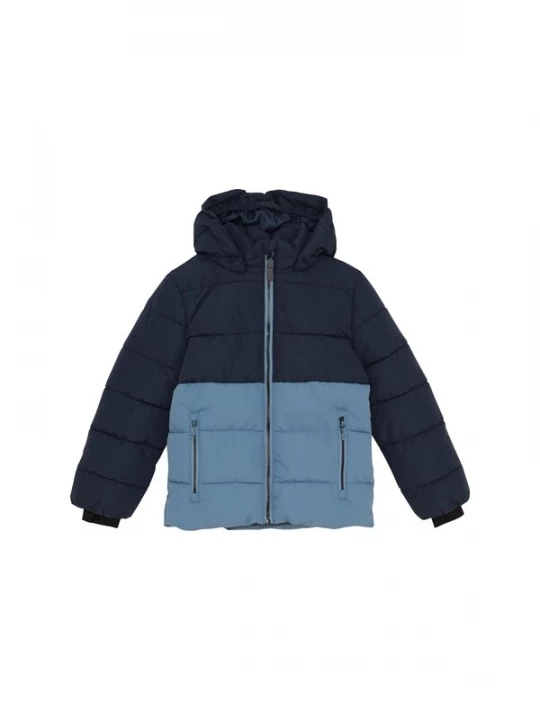Foto van product COLOR KIDS Winterjas ' COJacket Quilt - Colorblock ' blauw