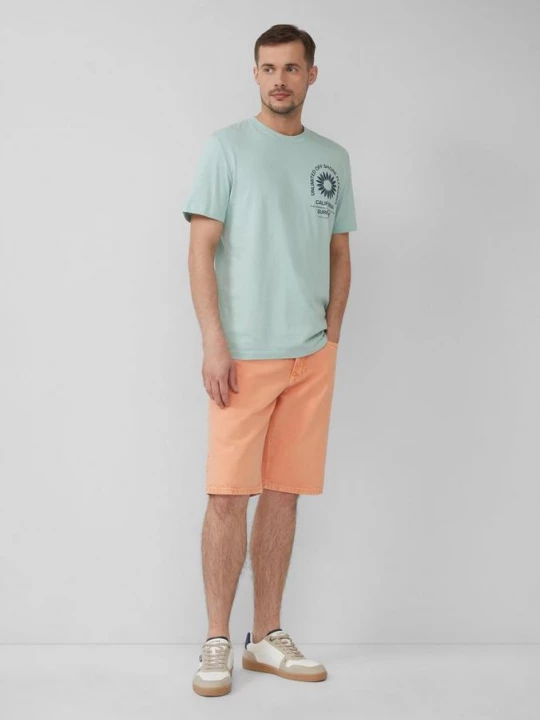 Foto van product Coloured denim bermuda / regular fit / mid rise s.Oliver