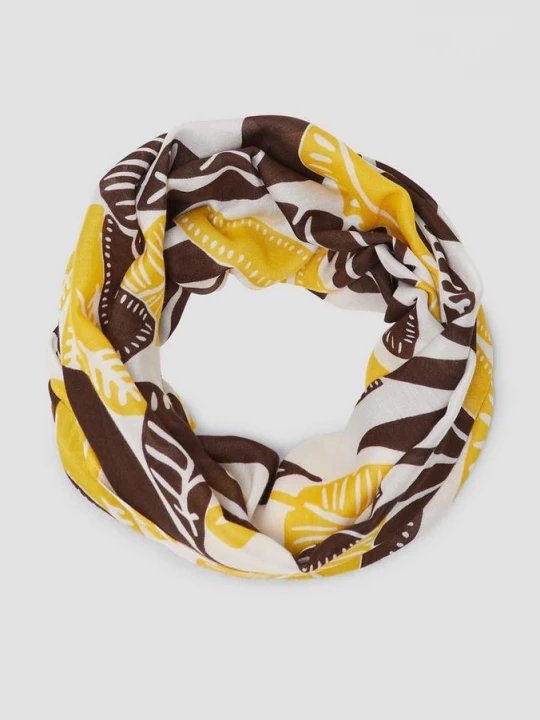 Foto van product Colsjaal van viscose met gebloemd motief s.Oliver crème
