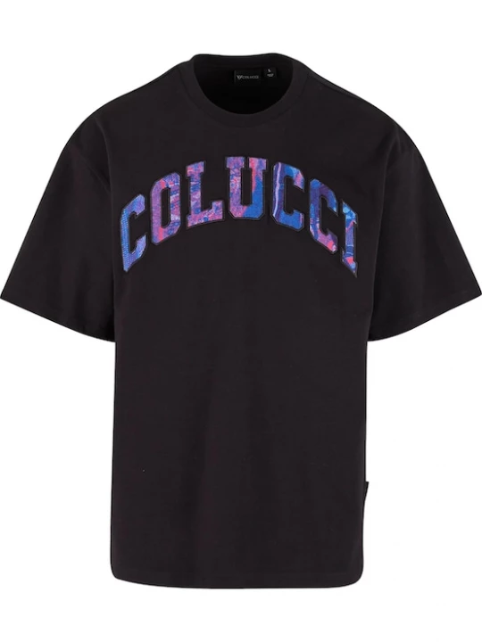 Foto van product Colucci Shirt 'College' saffier / royal blue / koningsblauw / lichtlila / zwart