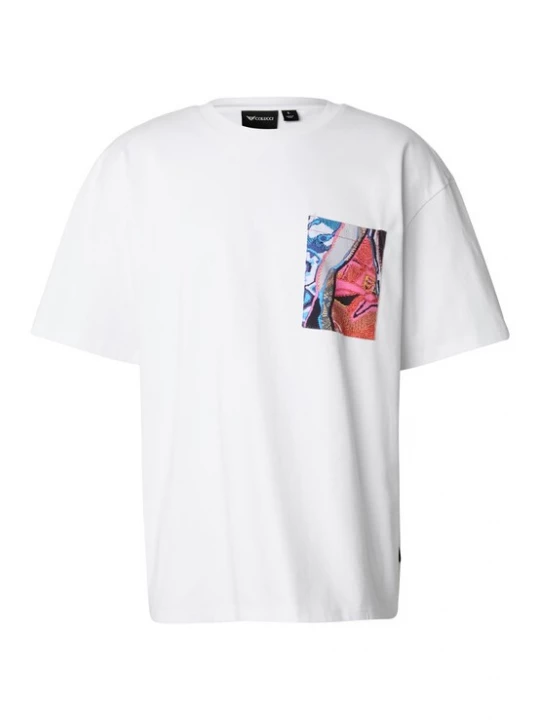 Foto van product Colucci Shirt 'Femia' blauw / kreeft / zwart / wit