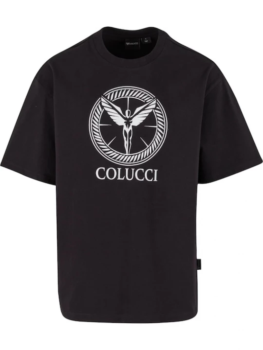 Foto van product Colucci Shirt 'Ikarus Circle' zwart / wit