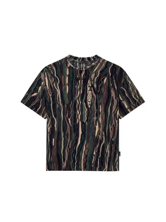 Foto van product Colucci Shirt lichtbeige / marine / bruin / riet