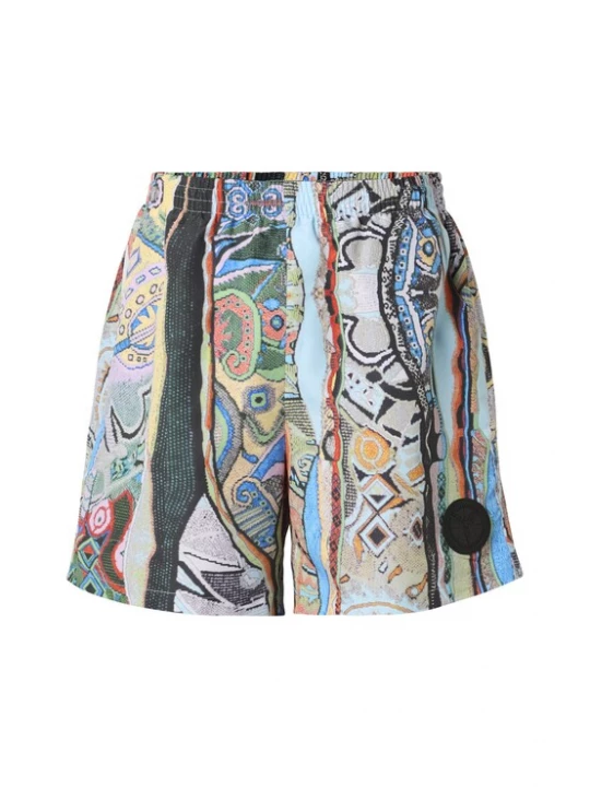 Foto van product Colucci Zwemshorts 'Fin' lichtblauw / grijs / lichtgroen / zwart