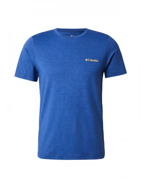 Foto van product COLUMBIA Functioneel shirt 'Kwick Hike' blauw gemêleerd / geel