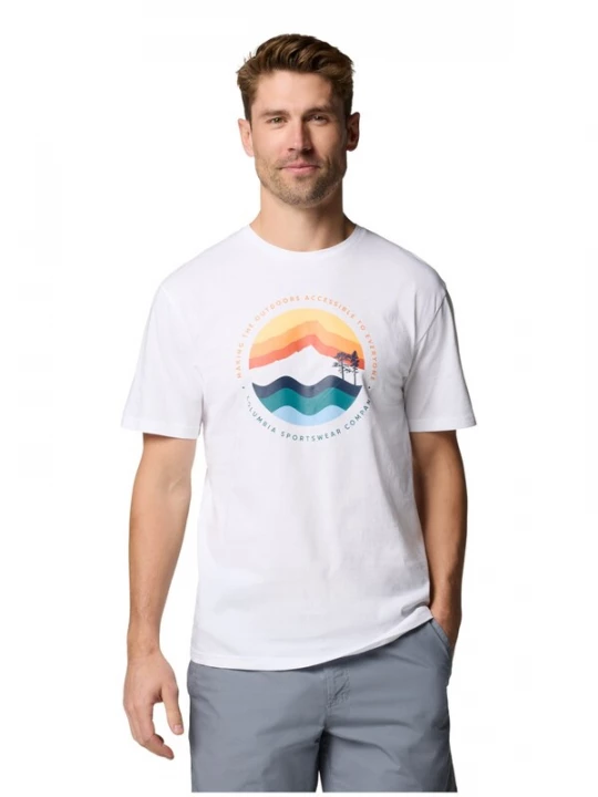 Foto van product COLUMBIA Shirt 'Columbia Path Lake II Graphic' wit