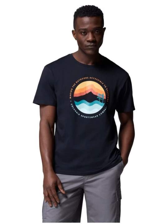 Foto van product COLUMBIA Shirt 'Columbia Path Lake II Graphic' zwart