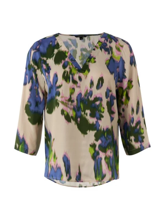 Foto van product COMMA Blouse beige / blauw / groen / pink