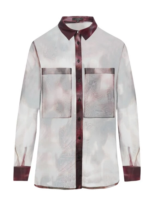 Foto van product COMMA Blouse bruin / bessen / lichtlila / zwart