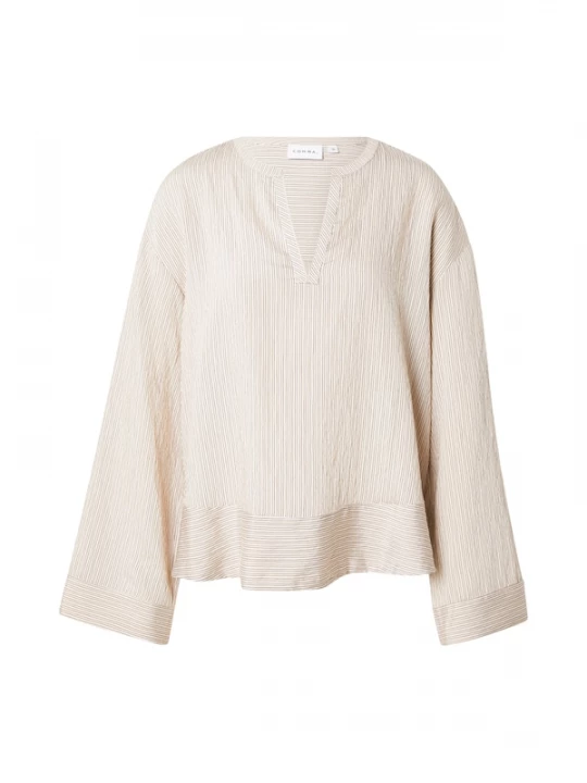Foto van product COMMA Blouse chocoladebruin / greige
