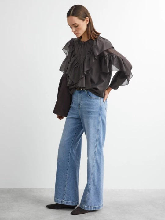 Foto van product COMMA Blouse donkerbruin