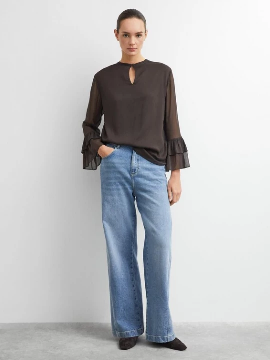 Foto van product COMMA Blouse donkerbruin