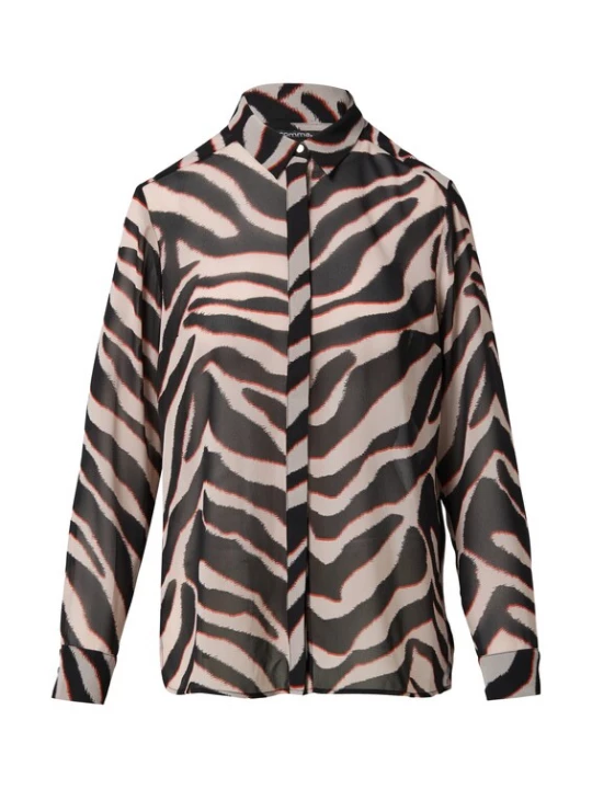 Foto van product COMMA Blouse framboos / rosé / zwart