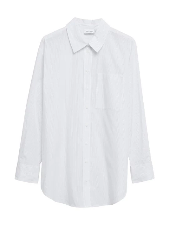 Foto van product COMMA Blouse grijs / wit