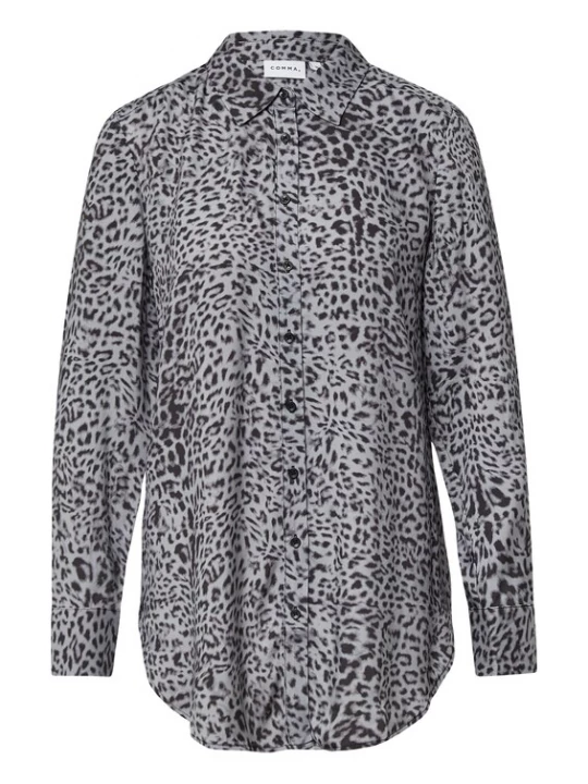 Foto van product COMMA Blouse grijs / zwart