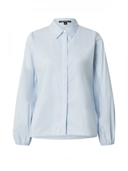 Foto van product COMMA Blouse lichtblauw / wit
