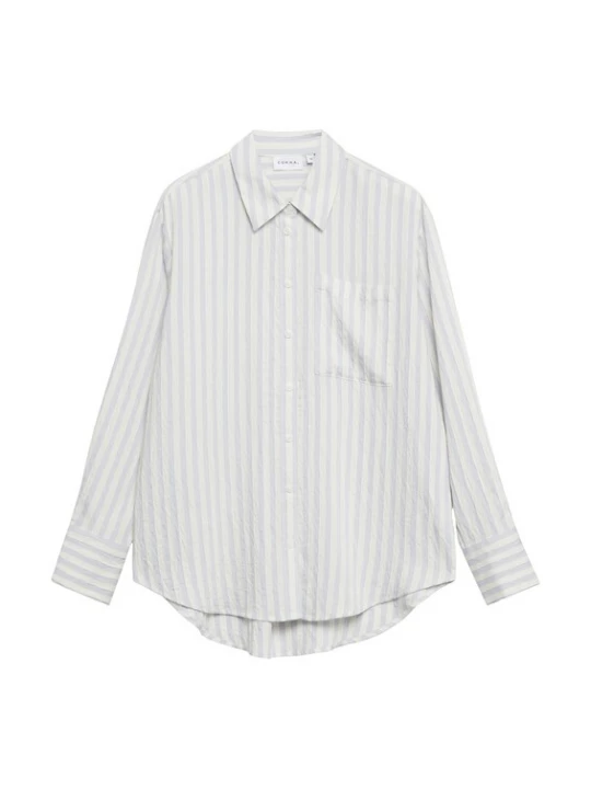 Foto van product COMMA Blouse lichtblauw / wit