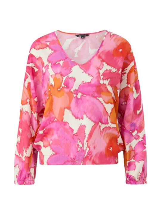 Foto van product COMMA Blouse oranje / pink / wit