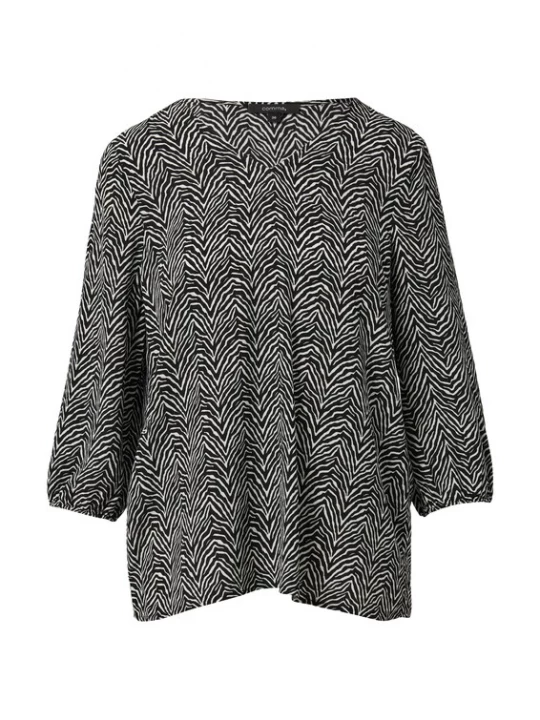 Foto van product COMMA Blouse zwart / wit