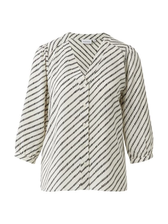 Foto van product COMMA Blouse zwart / wit