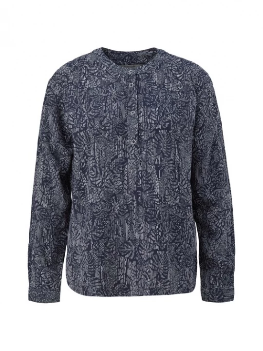 Foto van product comma casual identity Blouse blauw / wit