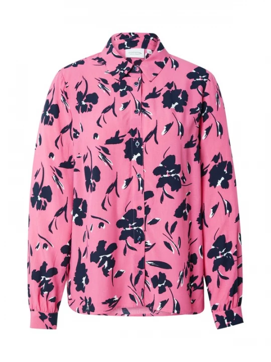 Foto van product comma casual identity Blouse lichtroze / zwart / wit