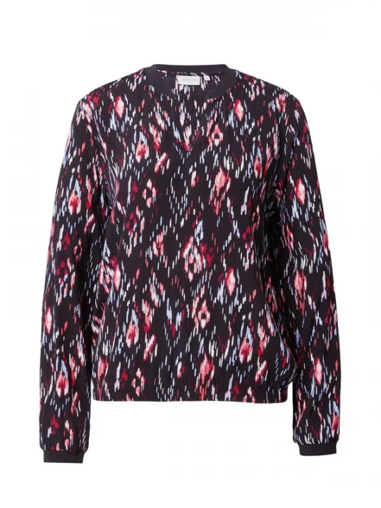 Foto van product comma casual identity Blouse pink / rood / zwart / wit