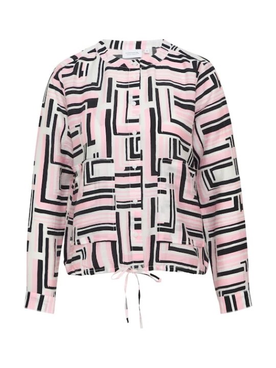 Foto van product comma casual identity Blouse rosa / zwart / wit
