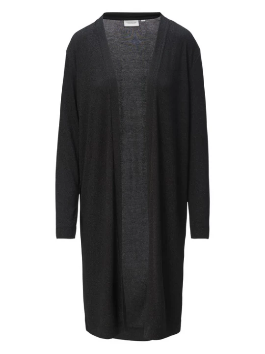 Foto van product comma casual identity Gebreid vest zwart gemêleerd