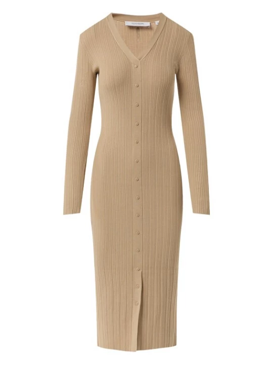 Foto van product comma casual identity Gebreide jurk beige