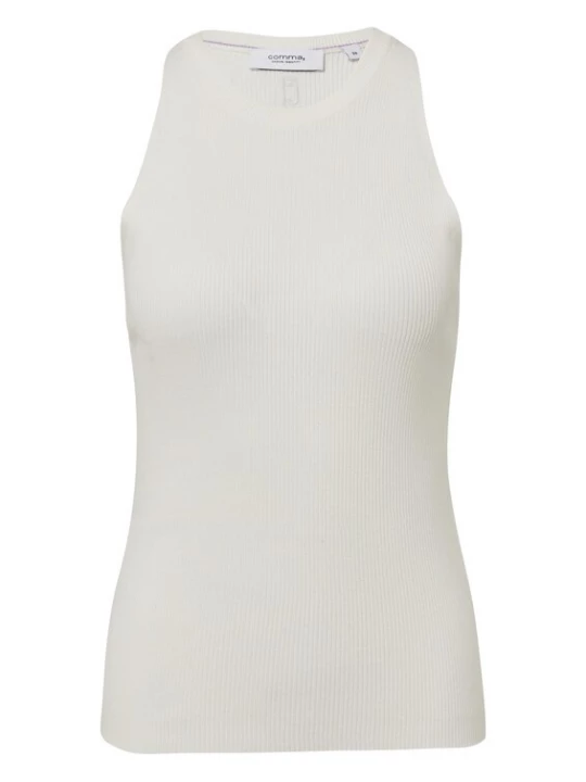 Foto van product comma casual identity Gebreide top wolwit