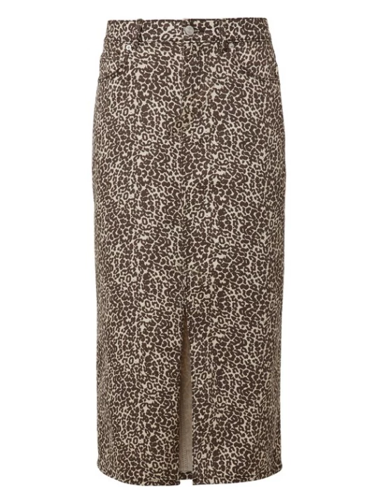 Foto van product comma casual identity Rok beige / bruin / wit