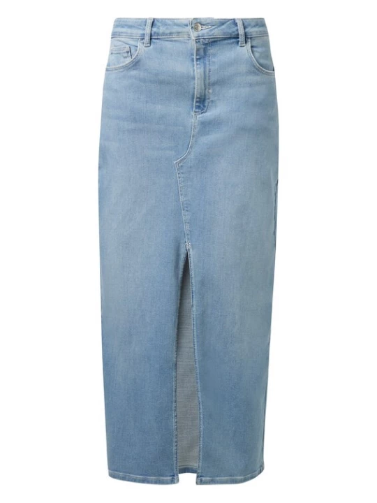 Foto van product comma casual identity Rok blauw denim