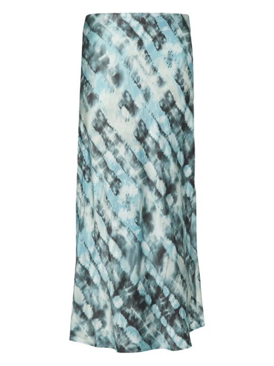 Foto van product comma casual identity Rok blauw gemêleerd