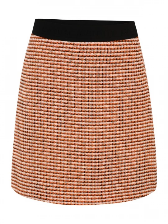 Foto van product comma casual identity Rok oranje / zwart / wit