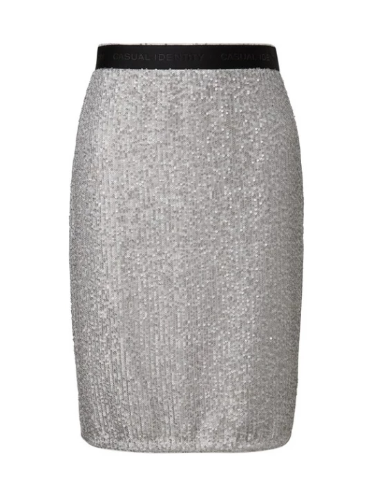 Foto van product comma casual identity Rok zwart / zilver