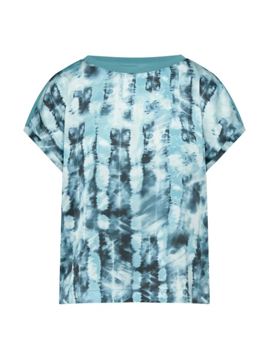 Foto van product comma casual identity Shirt aqua / petrol / wit