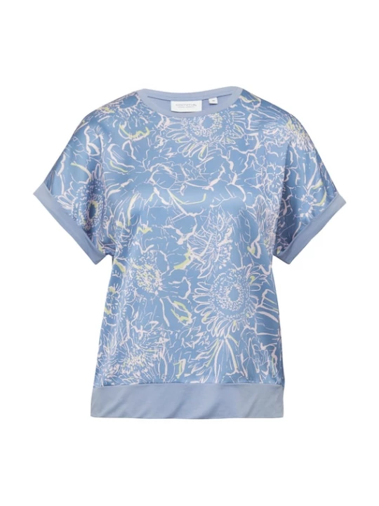 Foto van product comma casual identity Shirt blauw / appel / wit