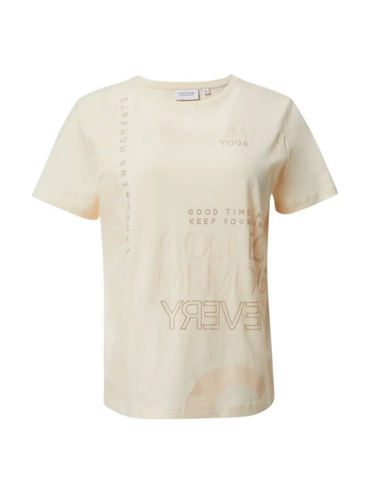 Foto van product comma casual identity Shirt crème / ecru / goud