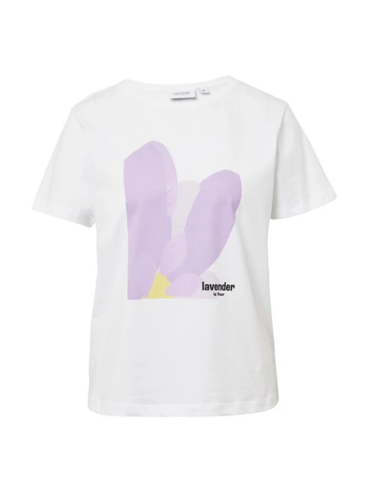 Foto van product comma casual identity Shirt honing / lavendel / zwart / wit