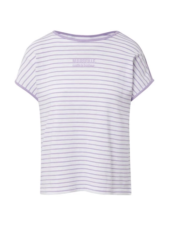 Foto van product comma casual identity Shirt lavendel / wit