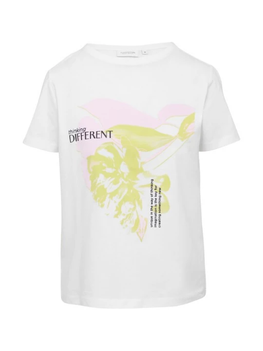 Foto van product comma casual identity Shirt mosterd / pastelroze / zwart / wit