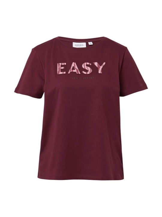 Foto van product comma casual identity Shirt pink / bordeaux